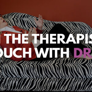 on the couch with a therapist